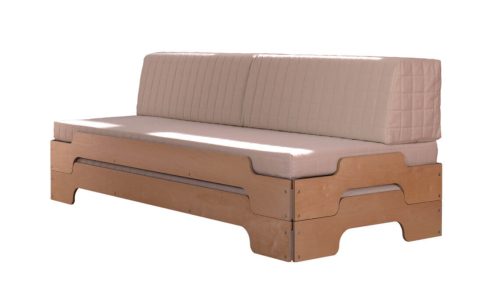 Bett Multiplex - Stapelliege als Sofa