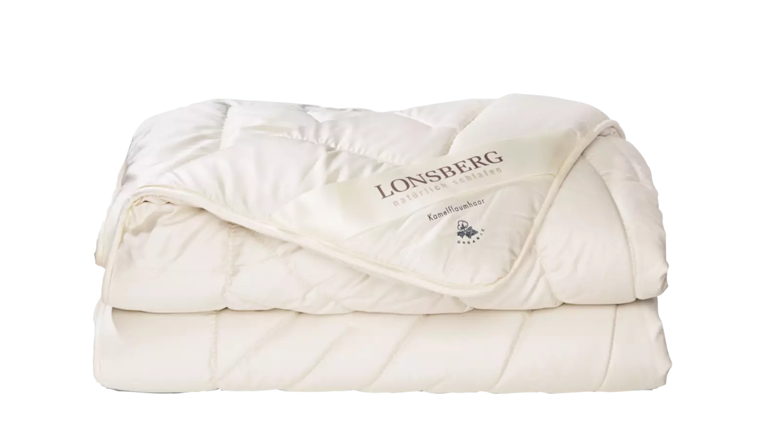 Premium Bettdecke von Lonsberg | Kamelhaar | Flaumhaar | Bio-Baumwolle