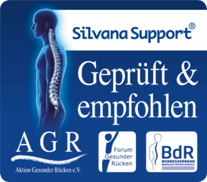 ARG Gütesiegel zum Silvana Support Kissen.