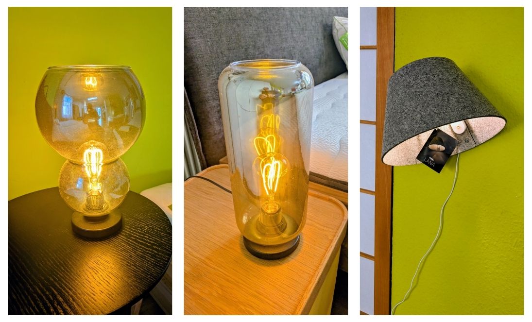 Leuchten Ausstellungsstücke.