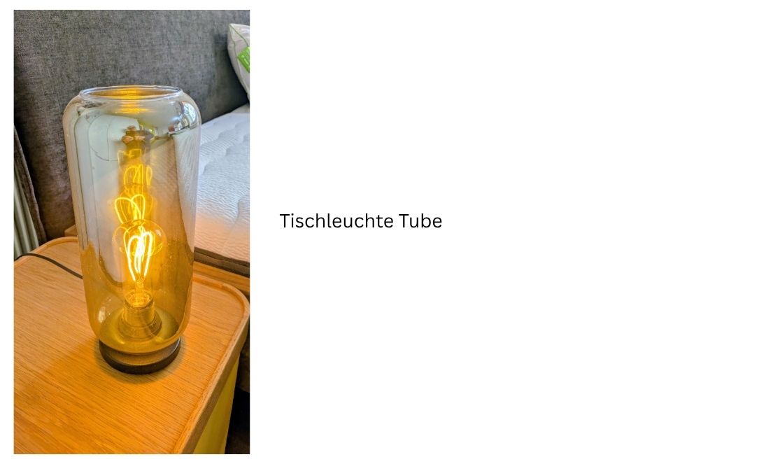 Tischleuchte Tube Ausstellungsstück.