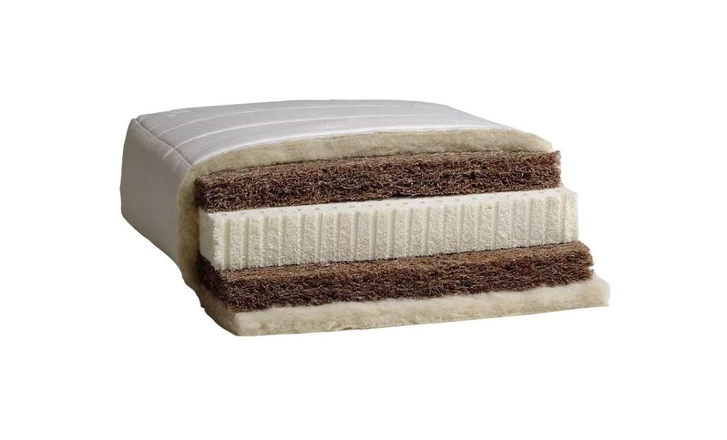 Naturmatratze KoKoLux mit Kern aus Rosshaar und Naturlatex.