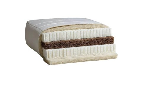 Naturmatratze LaKoLux mit Naturlatex und Rosshaaar.